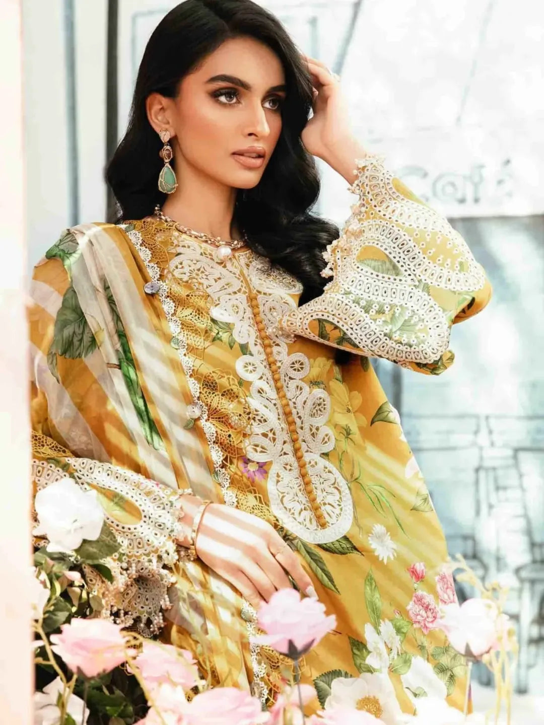 Maria B Printed Lawn 3pc