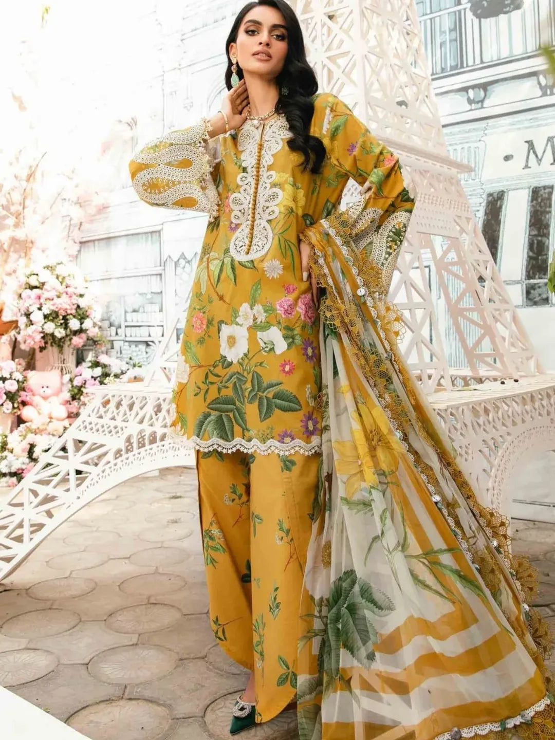 Maria B Printed Lawn 3pc